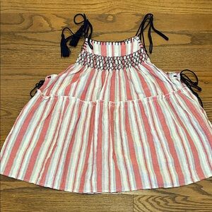The Impeccable Pig Camisole Babydoll Tiered Cotton Top with Adjustable Straps